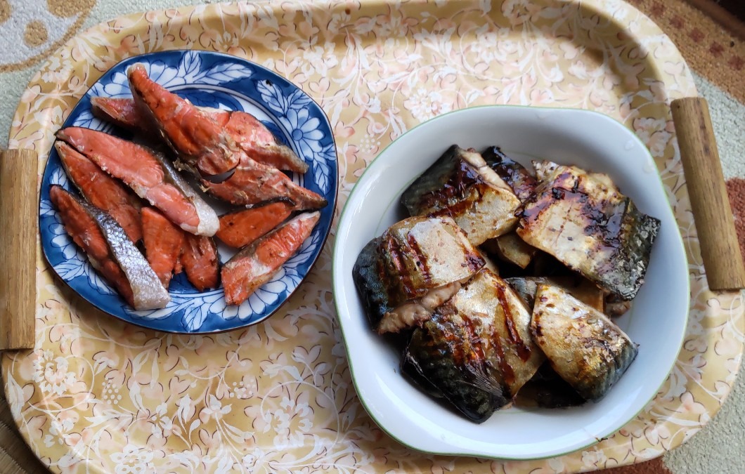 正月の焼き魚、二種類です。