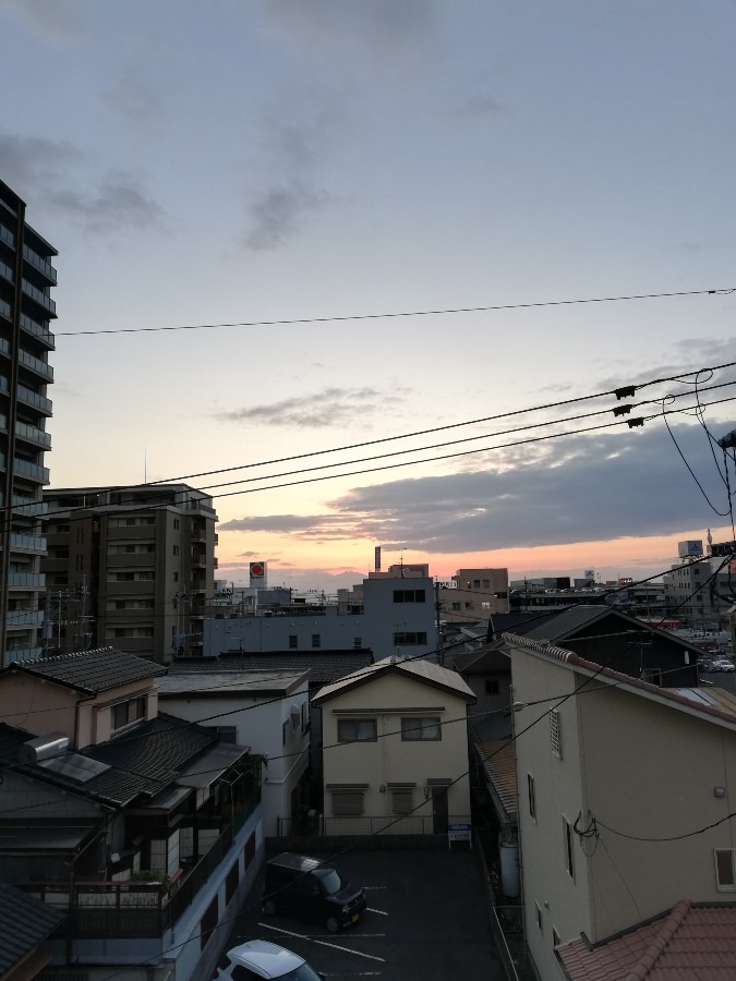 7:18の空。