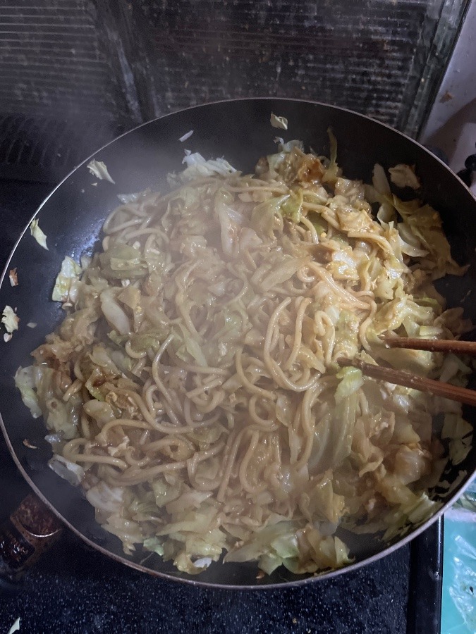 カレー焼きそば❣️