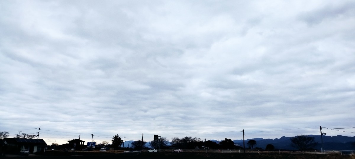 都城市（2023/1/29）今朝は曇り空😓↘️（東の空）①