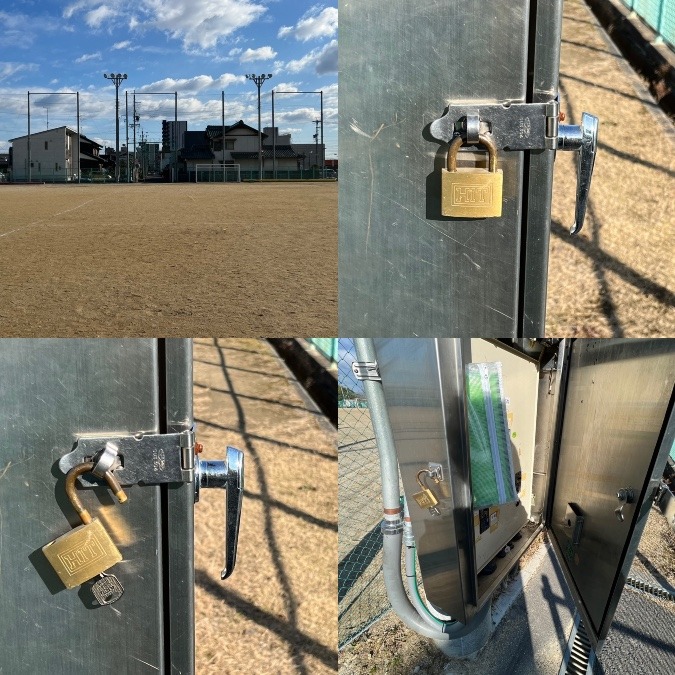 2023/01/21 鏡島小学校照明の鍵確認🔑