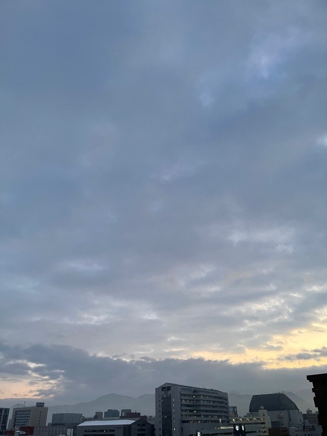 今朝の空  1