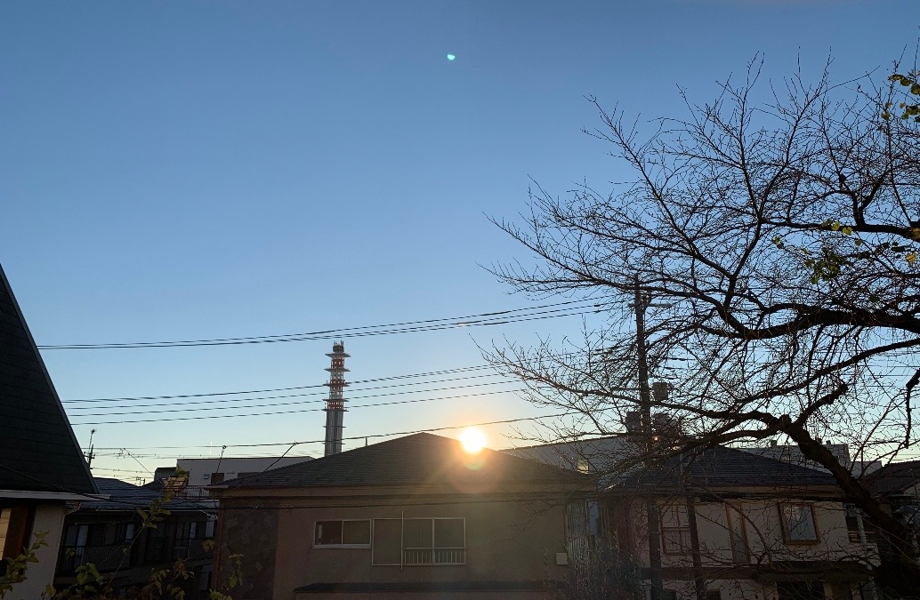 2023/01/01 東京 立川 空と朝日