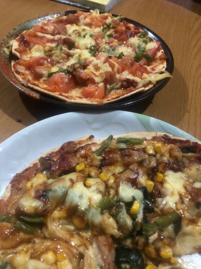 ピザ焼きました🍕