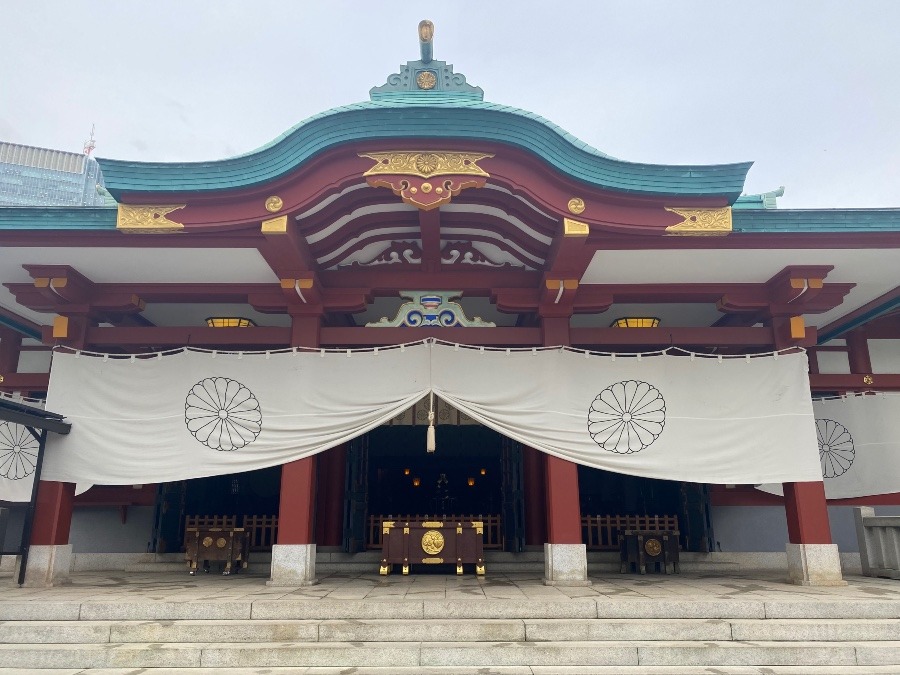今朝の日枝神社