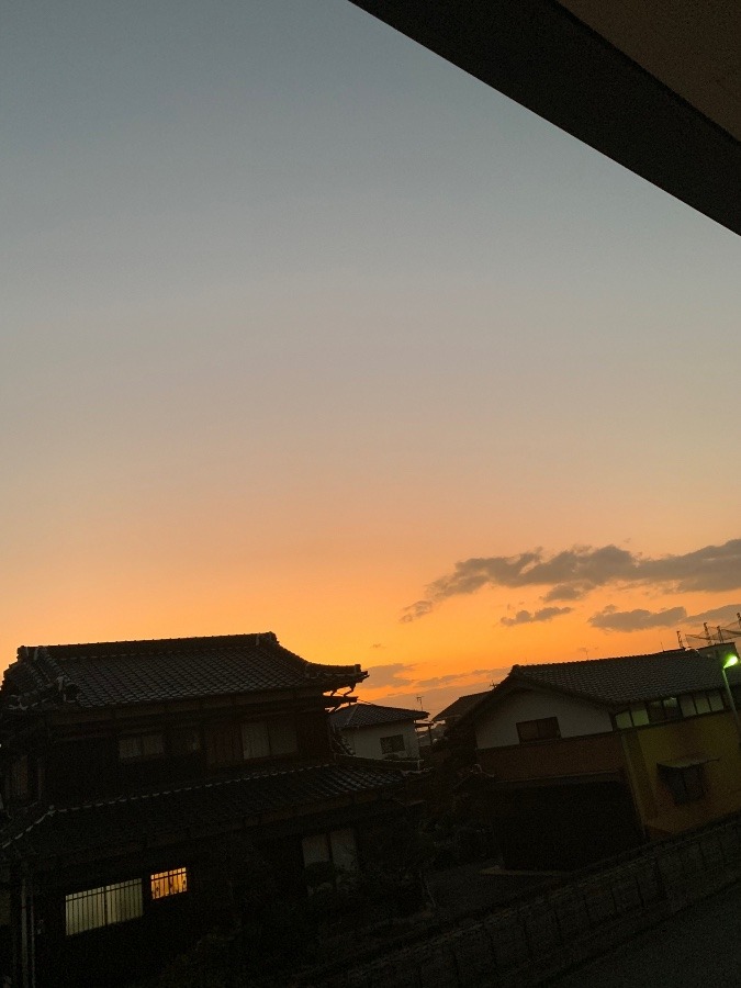 今朝の空