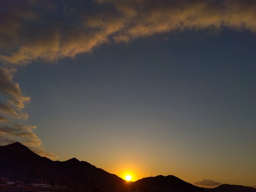 1/31　今日の空  日の出