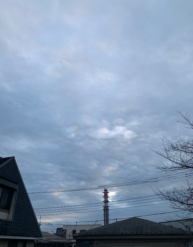 2023/01/15 東京 立川 空と朝陽と雲