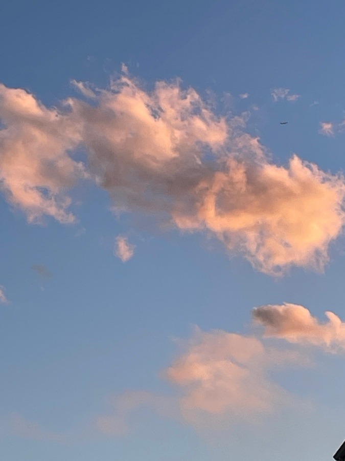 夕暮れ時の雲