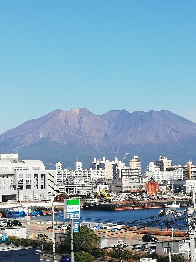 今日の桜島!