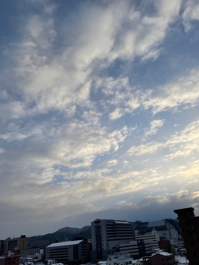 今朝の空  1