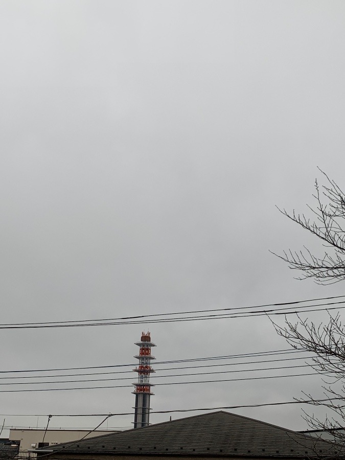 2023/02/13 東京 立川 空と朝陽？と雲もくもく