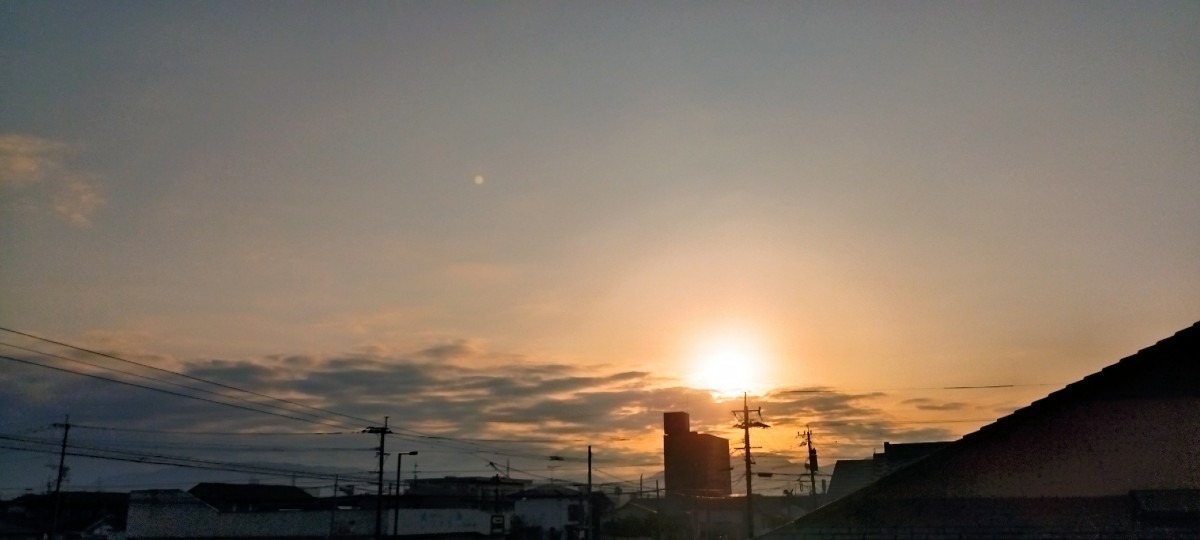 都城市（2023/2/12）今朝は晴れてます😊↗️（東の空）①