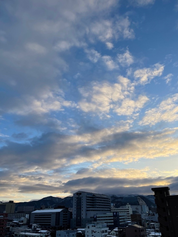 今朝の空  1