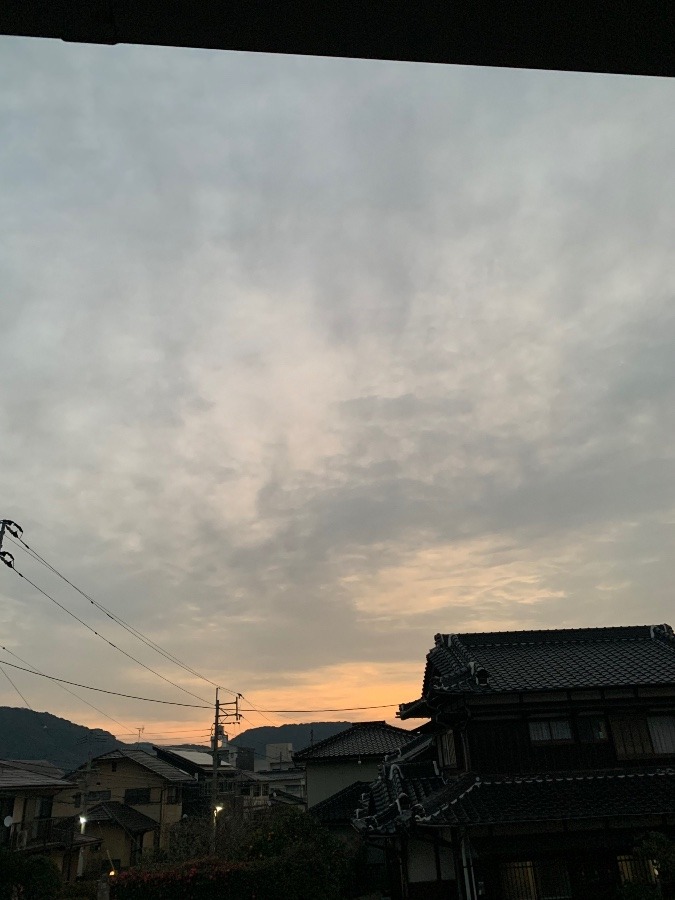 今朝の空