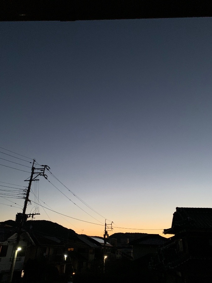 今朝の空