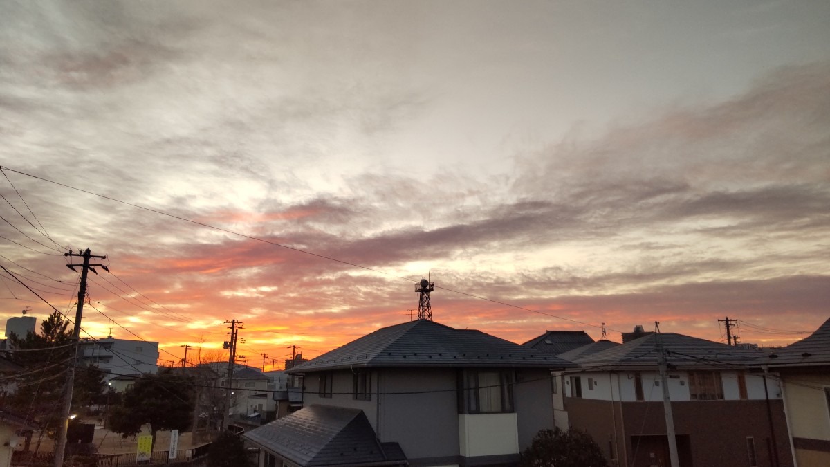 最高気温10℃の仙台の空!⤴️