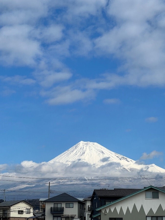 富士山　更に雪化粧