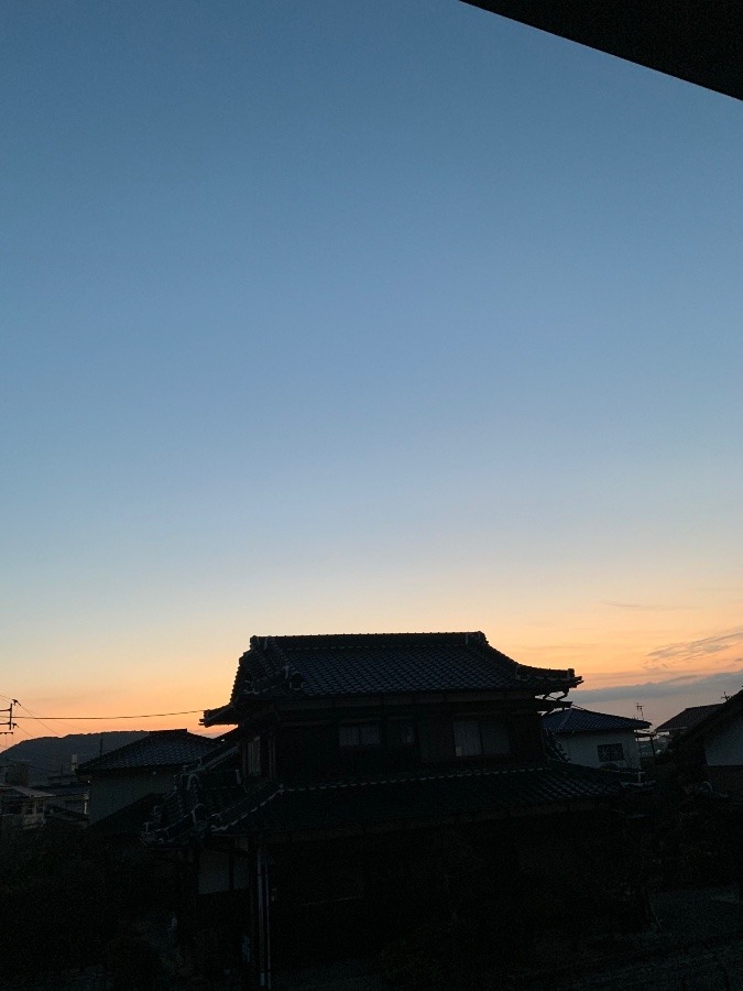 今朝の空