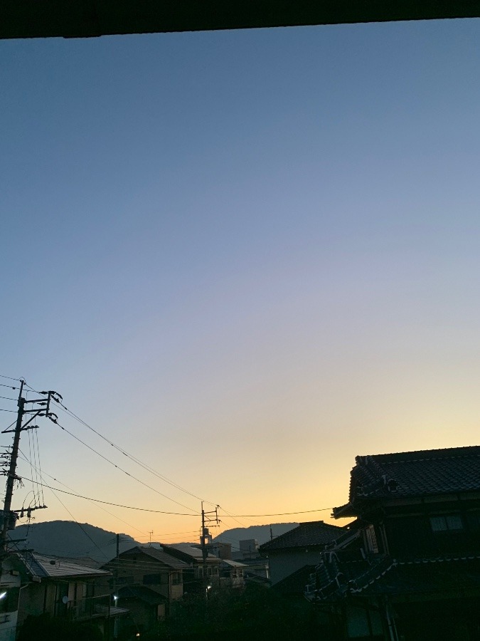 今朝の空