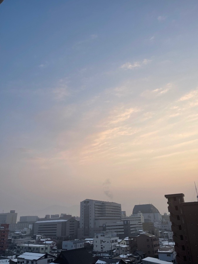 今朝の空  1