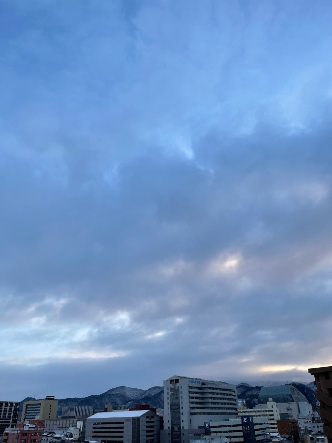 今朝の空  1