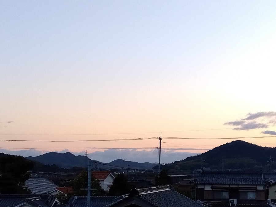 穏やかな夕焼け