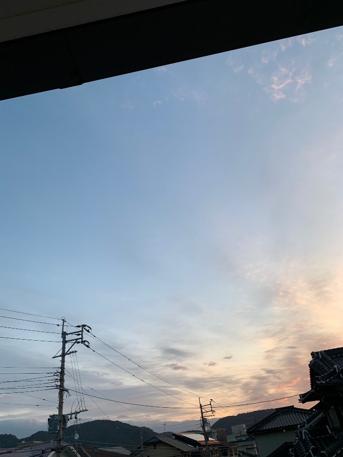 今朝の空