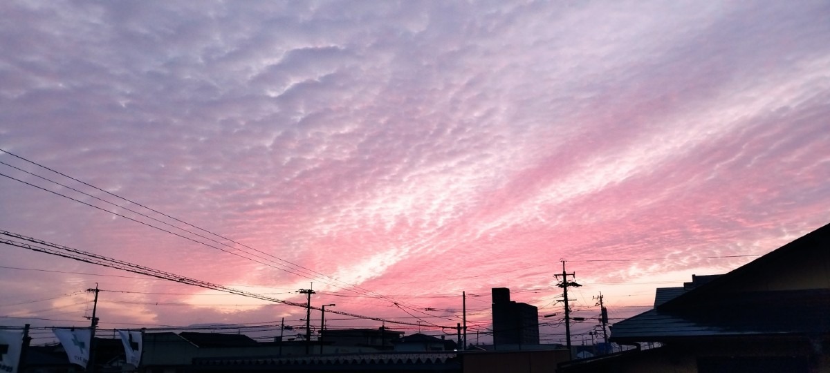 都城市（2023/2/8）今朝の朝焼け😄👍！（東の空）②