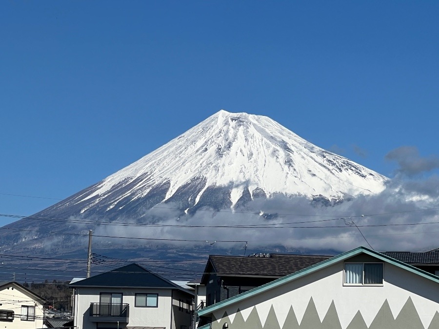 富士山　雪化粧