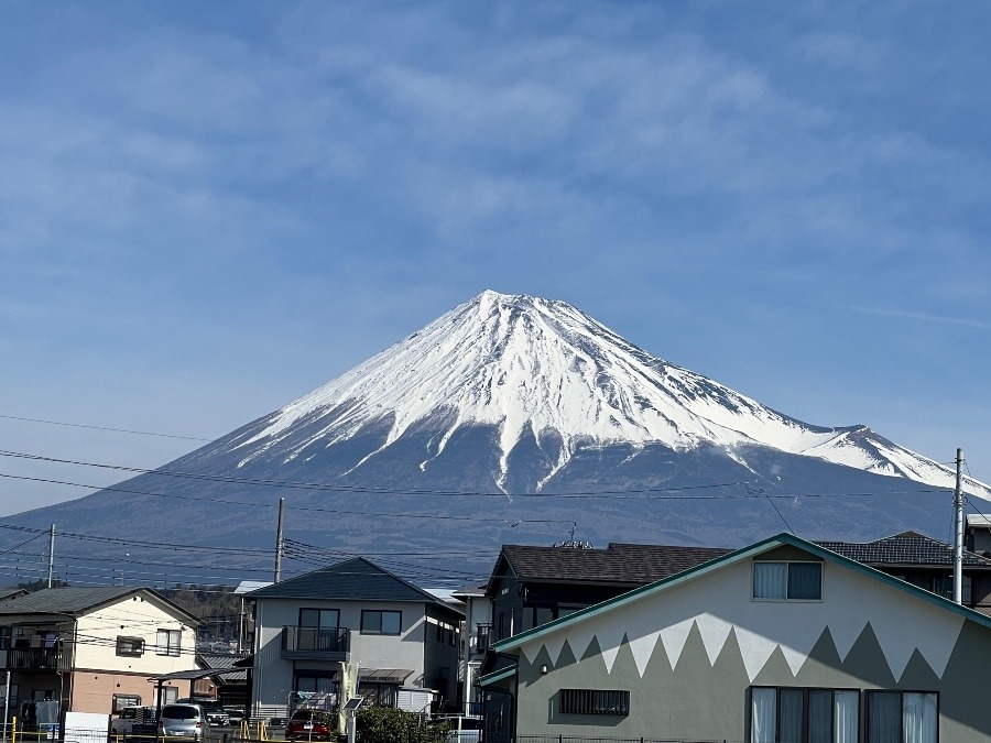 今朝の富士山