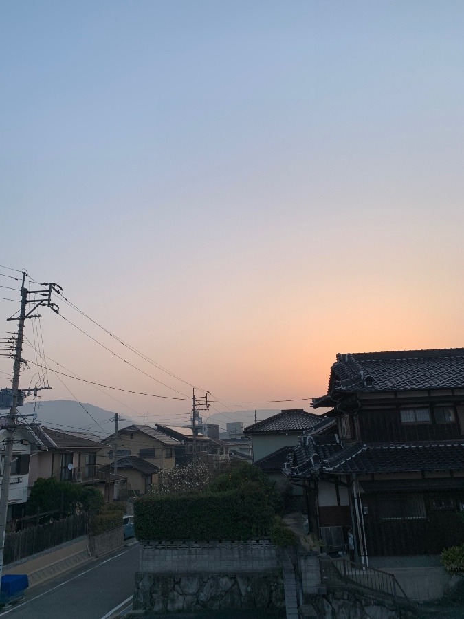 今朝の空