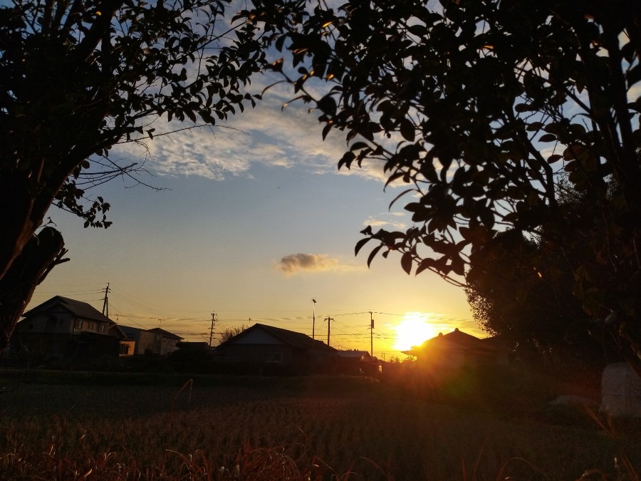 都城市（2023/3/1）今日の夕焼け😊↗️（西の空）