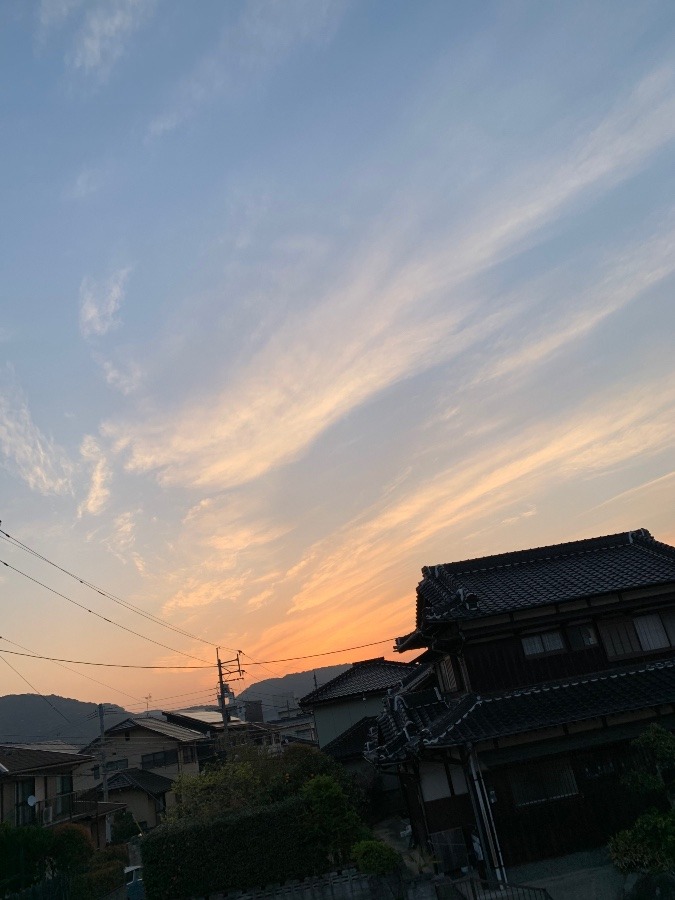 今朝の空