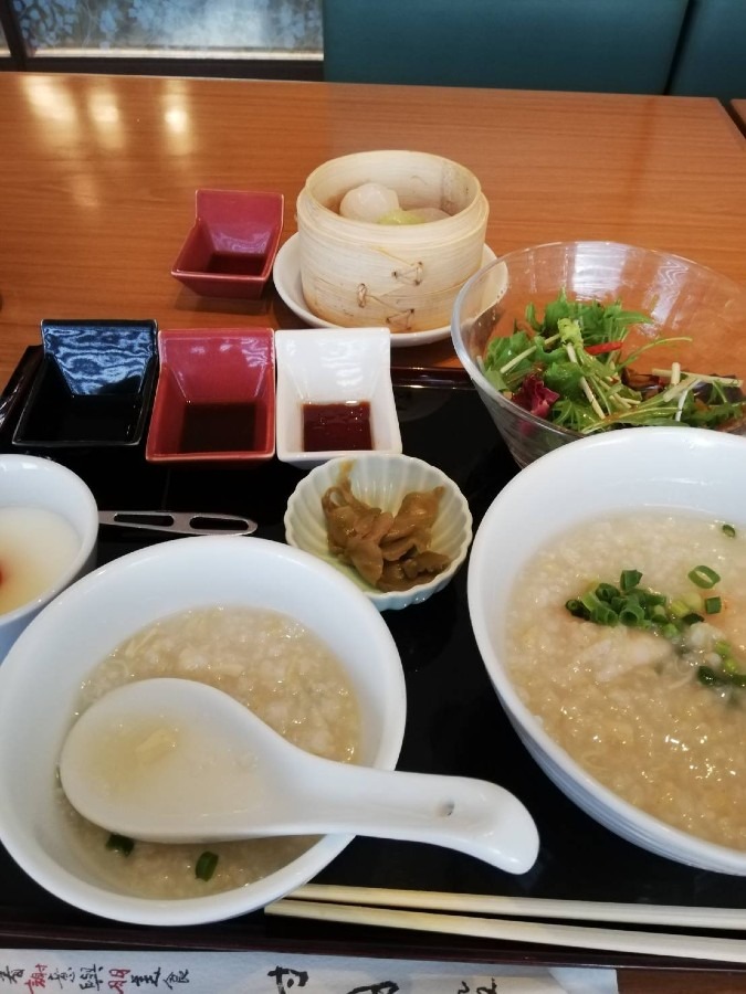 おかゆ定食