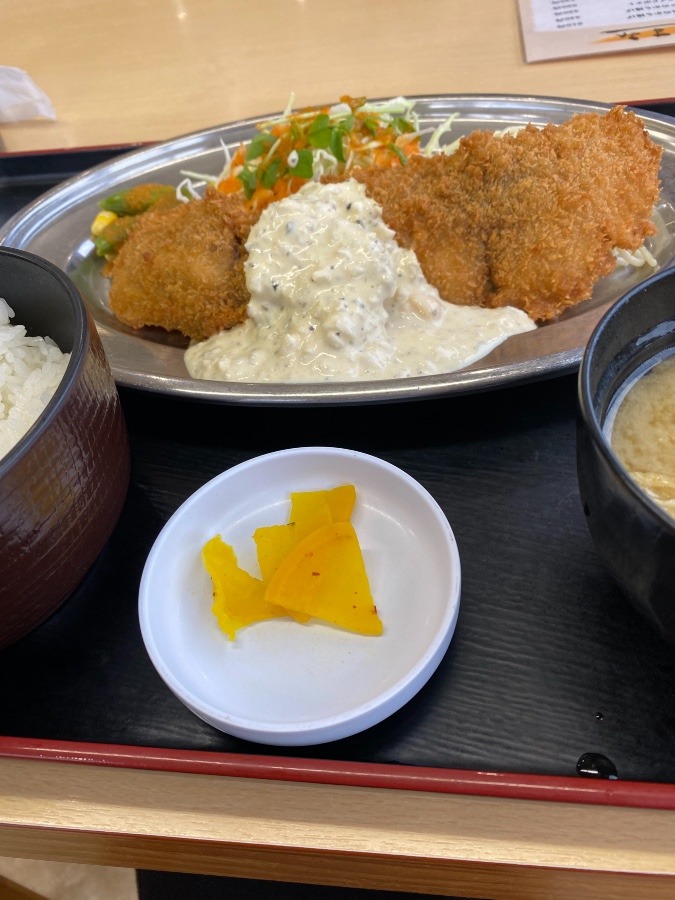 港町の魚フライ定食❣️