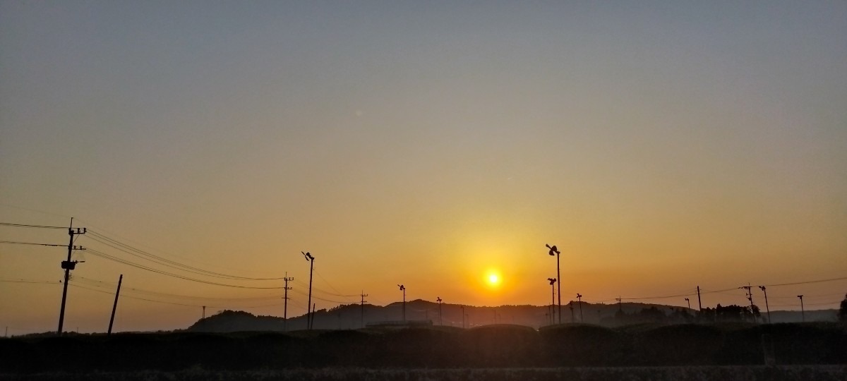 都城市（2023/3/6）今日の夕焼け😊↗️（西の空）