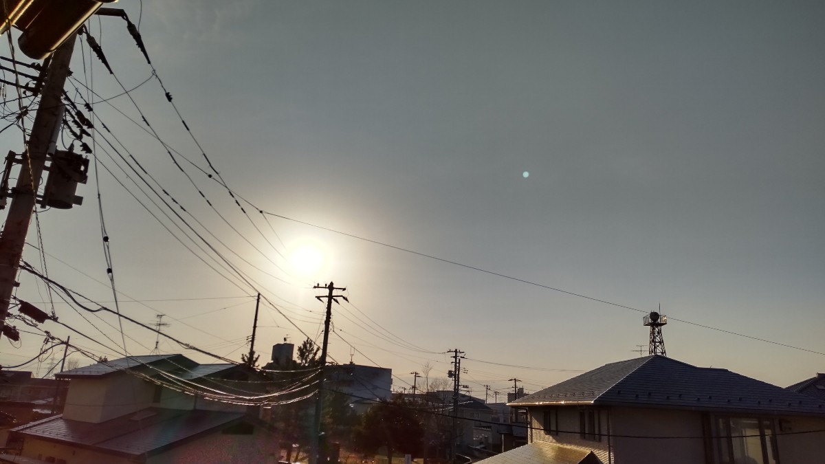 わぁ！今日は、晴れやかな青空です。