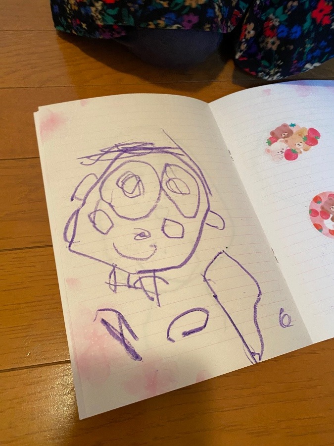 3歳孫のお絵描き