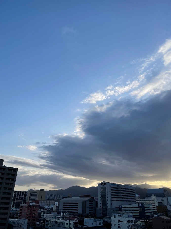 今朝の空  1