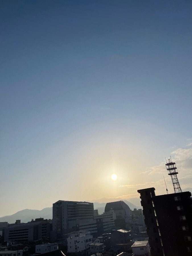 今朝の空  1