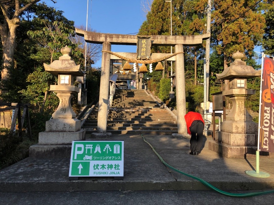 伏木神社にて