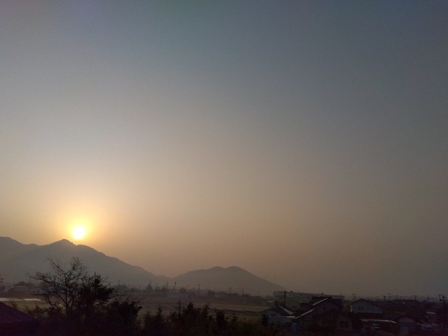 3/11　今日の空  霞んでます