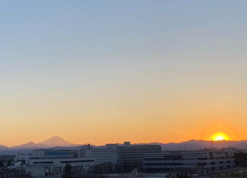 今朝の富士山