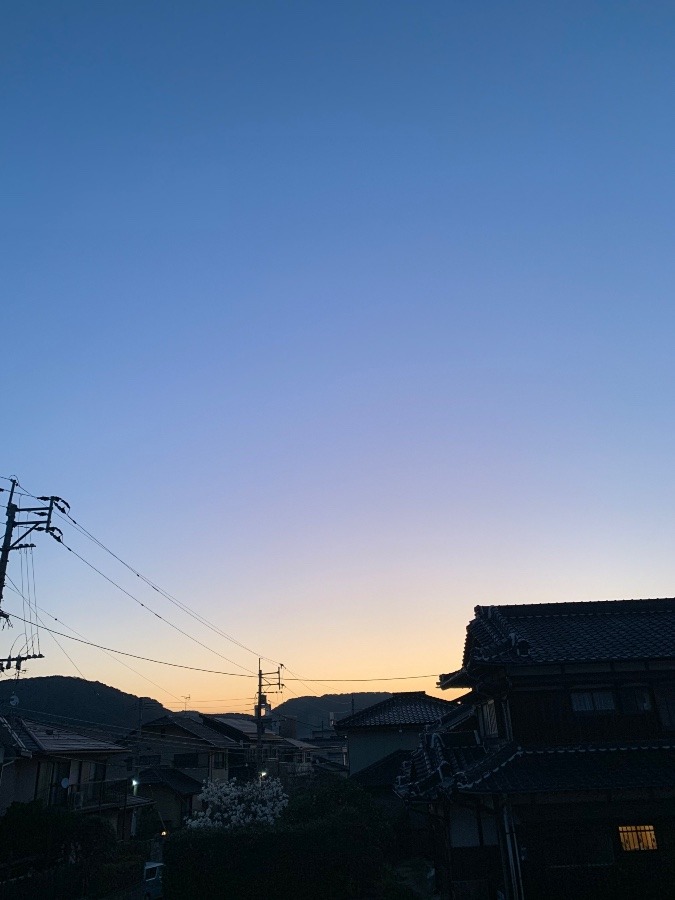 今朝の空