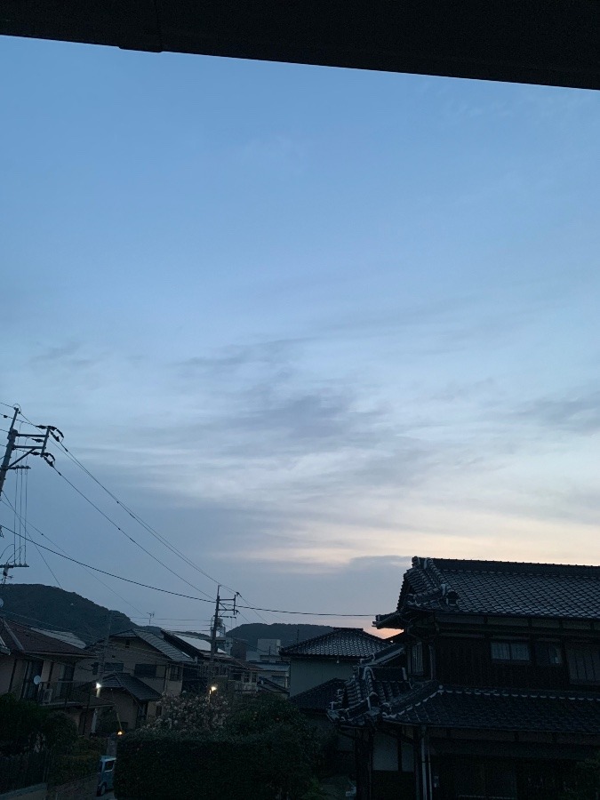 今朝の空