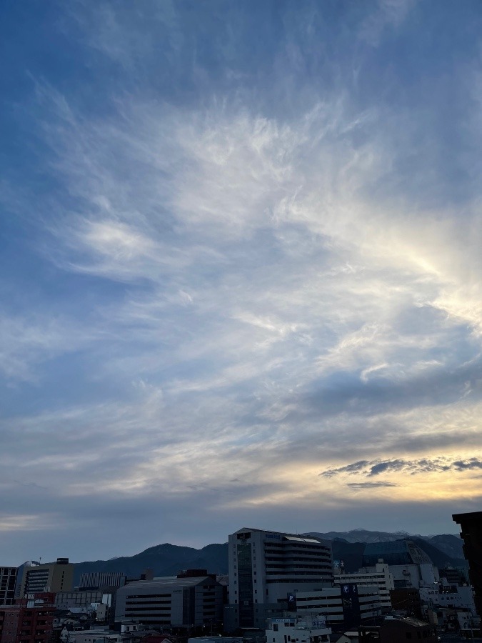 今朝の空  1