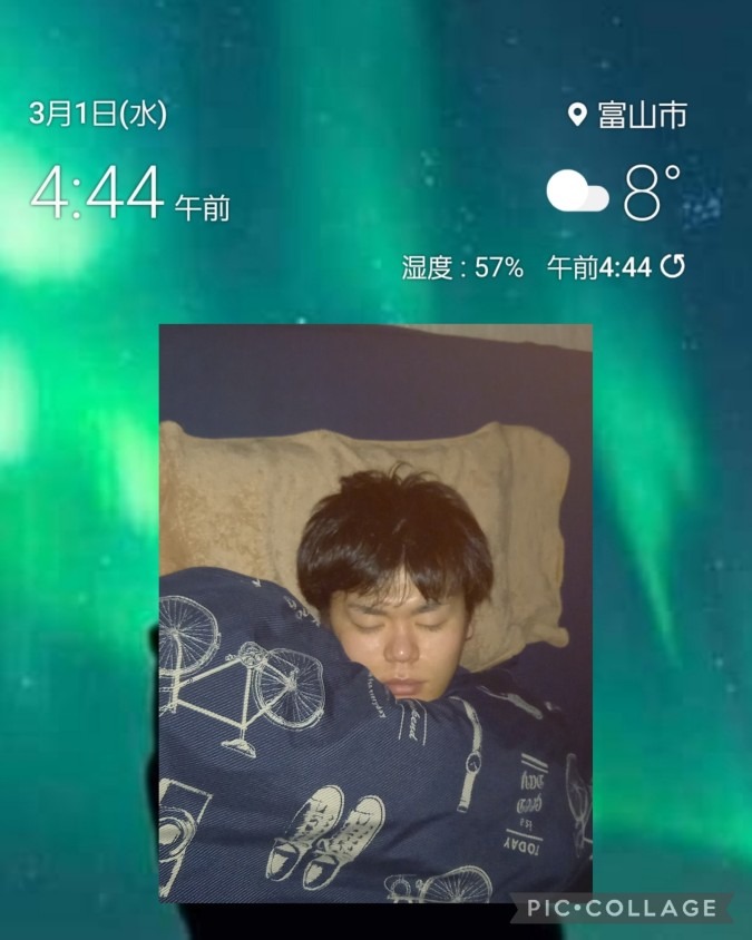 熟睡中(-.-)Zzz・・・・