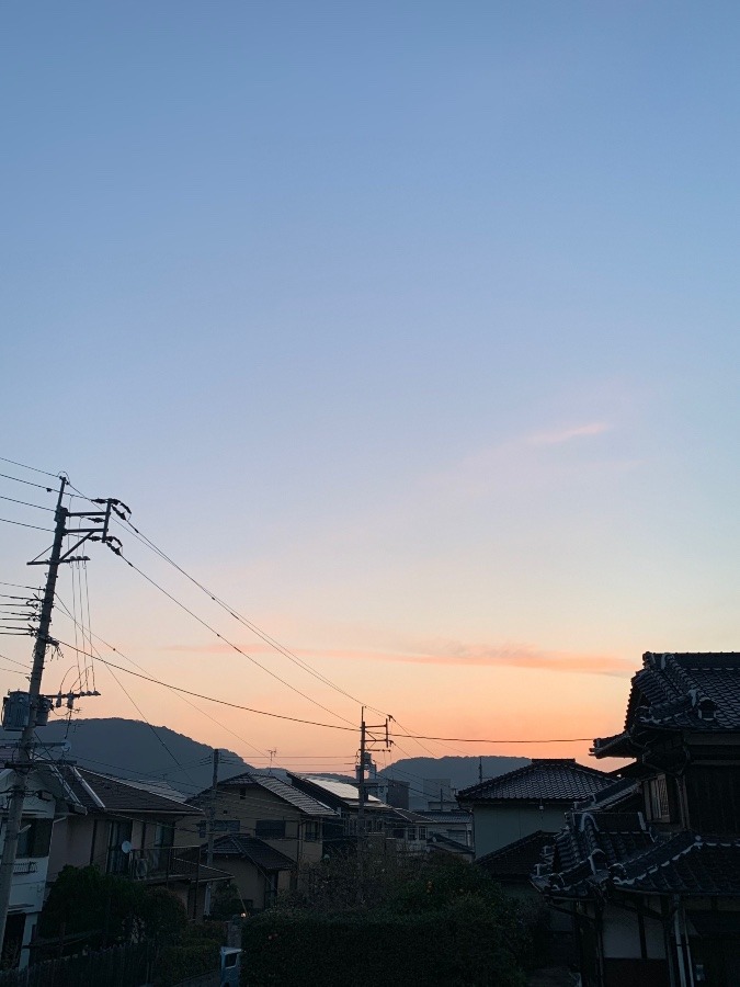 今朝の空