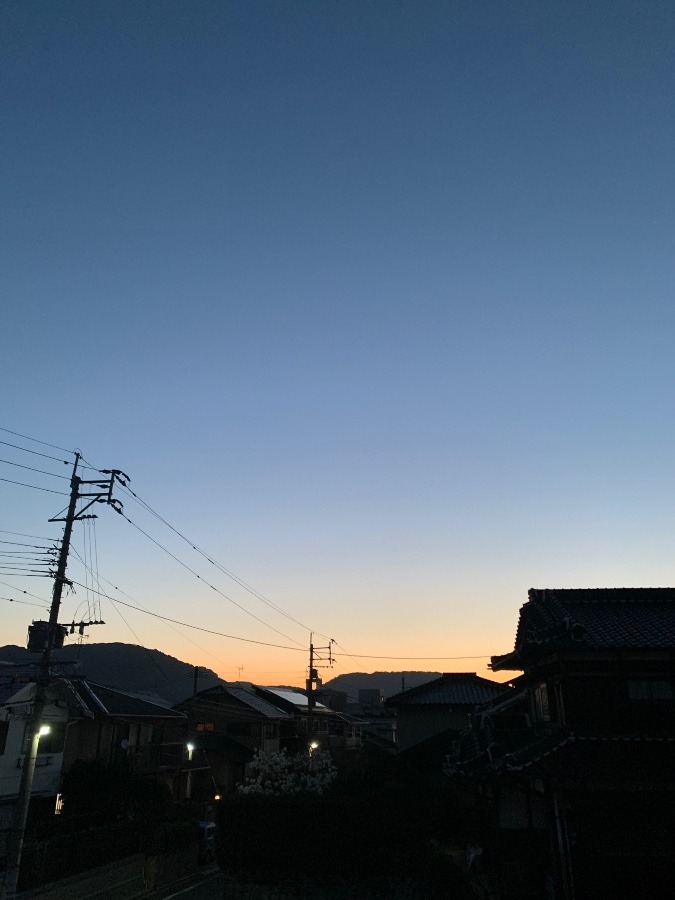 今朝の空